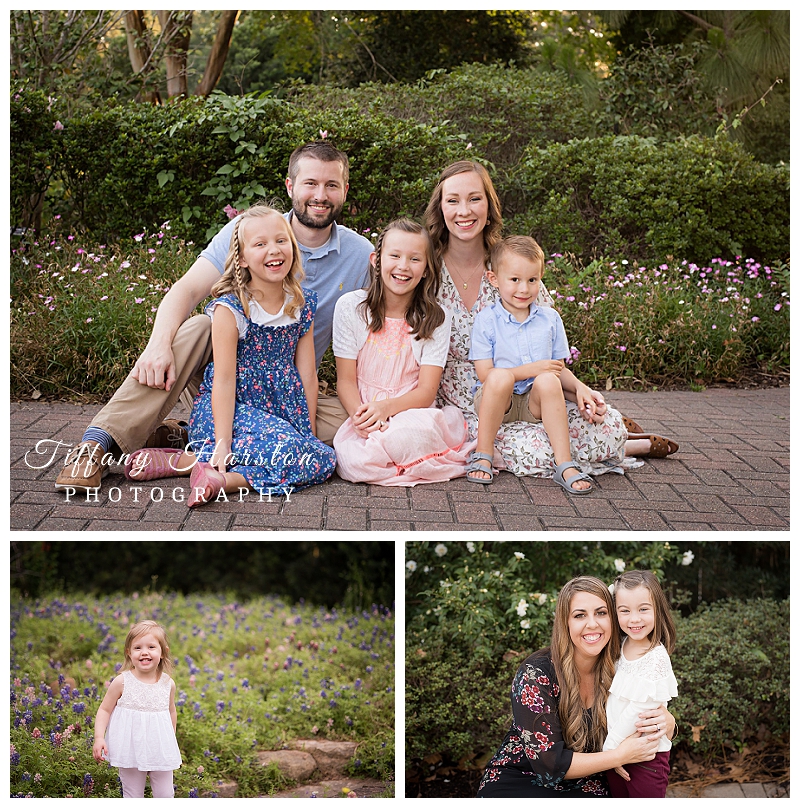 houston family photos at mercer botanical gardens